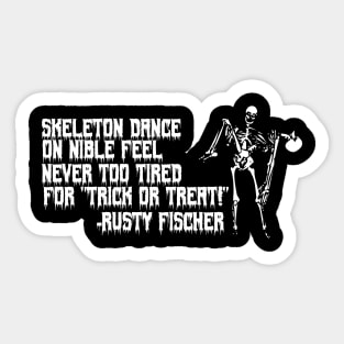 skeleton dance Sticker